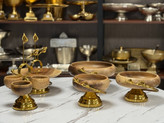 سرویس پذیرایی ۵ تیکه چوبی گل لیلیوم