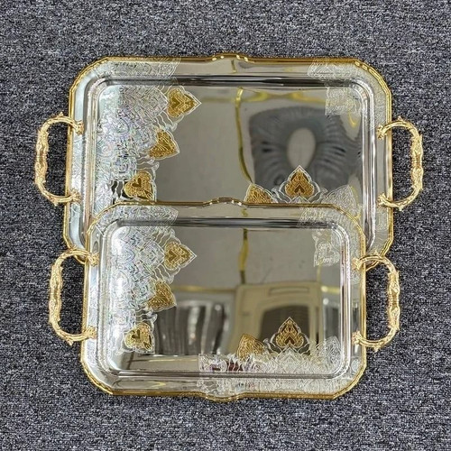 سینی وارداتی دو سایز استیل ۶۹۰۹