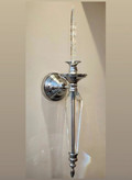 شمعدان دیوارکوب تک و سه شعله کریستالی