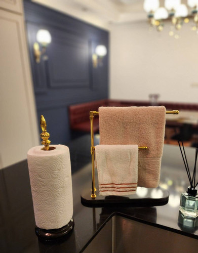 استند دستمال تک میله پایه سنگی
