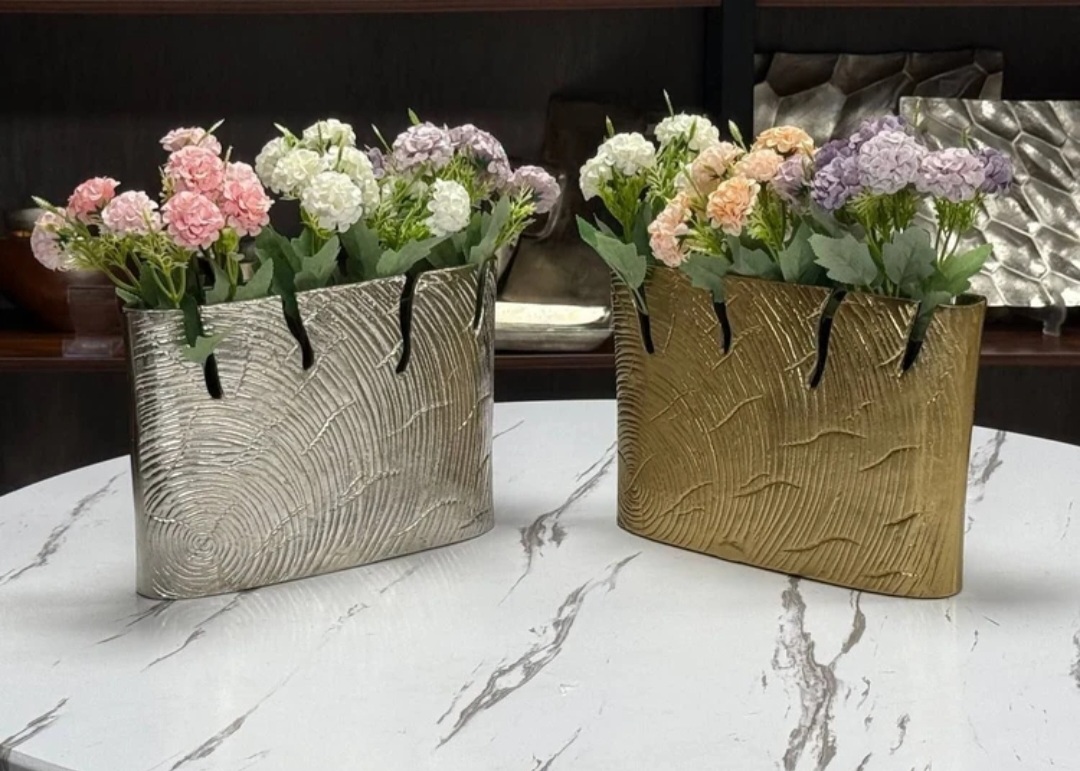 گلدان آلومینیوم تنه درختی