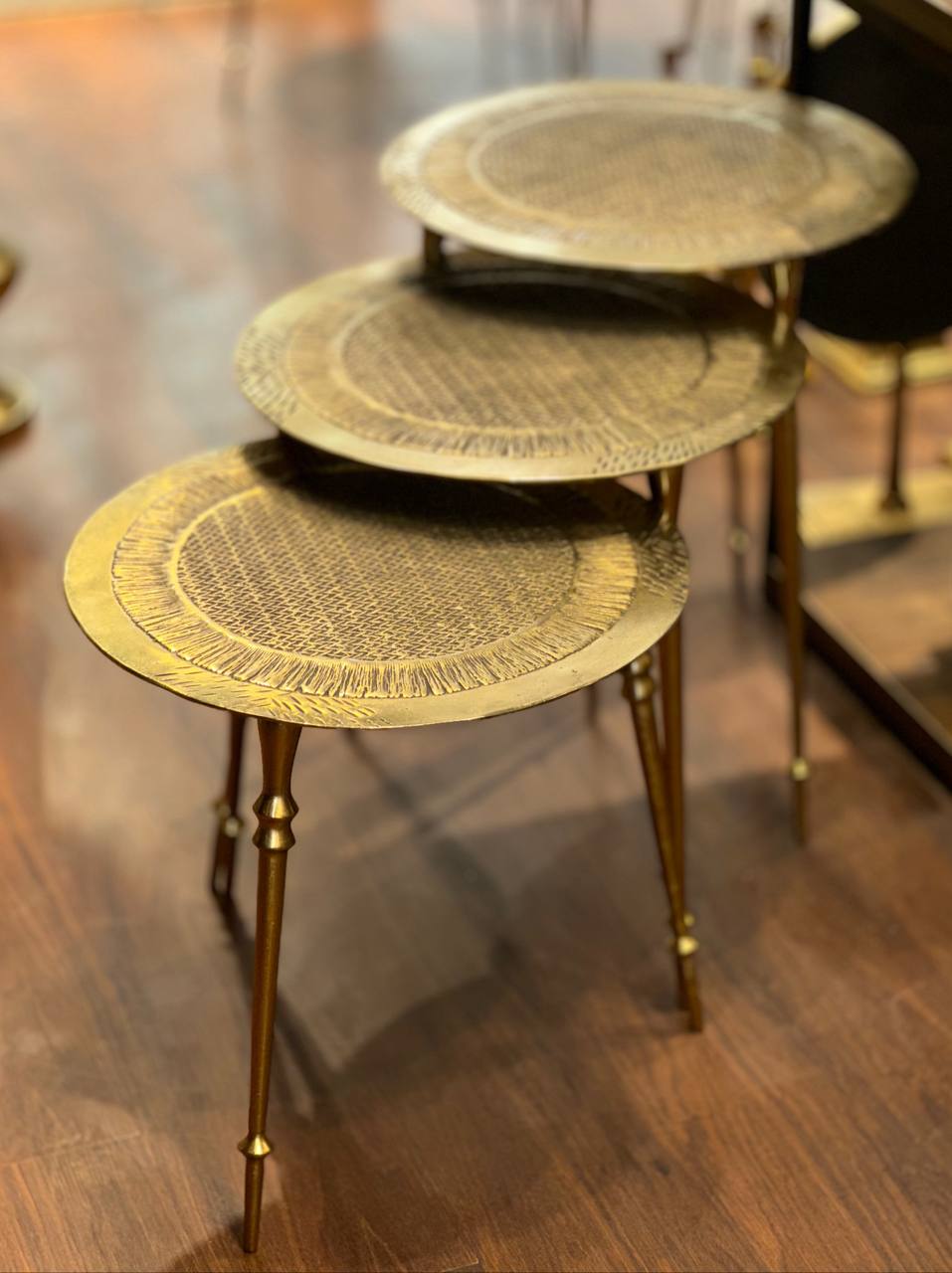 میز عسلی آلومینیوم  ۳سایز