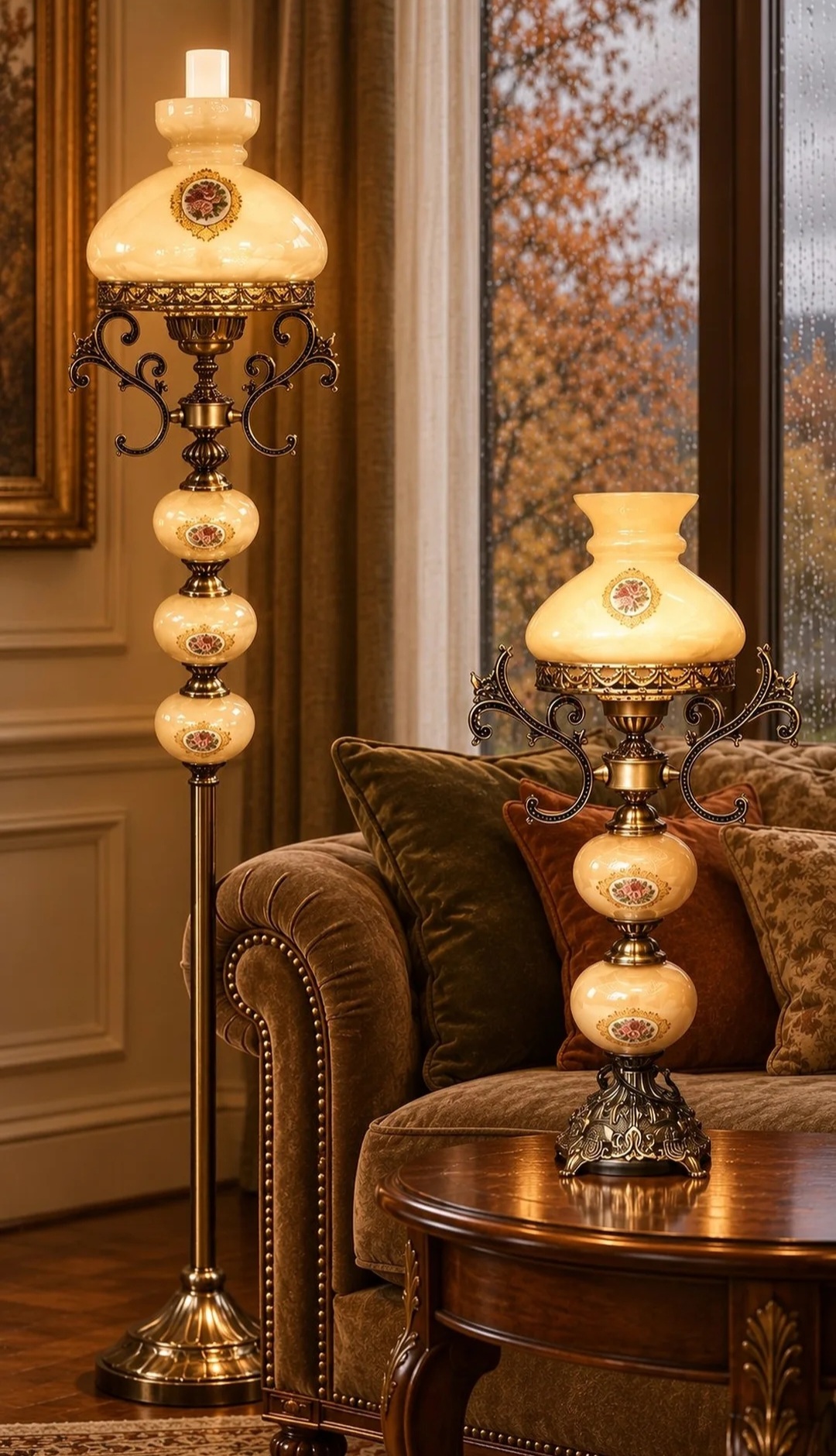 آباژور کنار سالنی و رومیزی